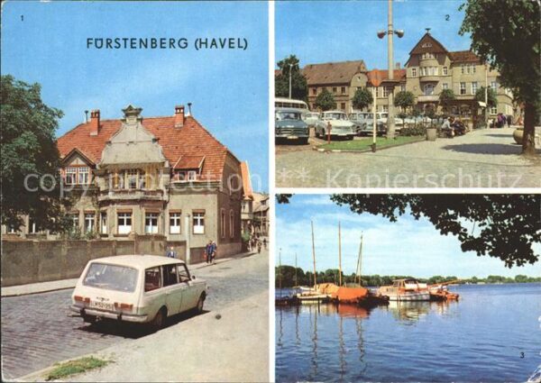 Fuerstenberg Havel Ernst Thälmann Str Markt Bootsliegeplat