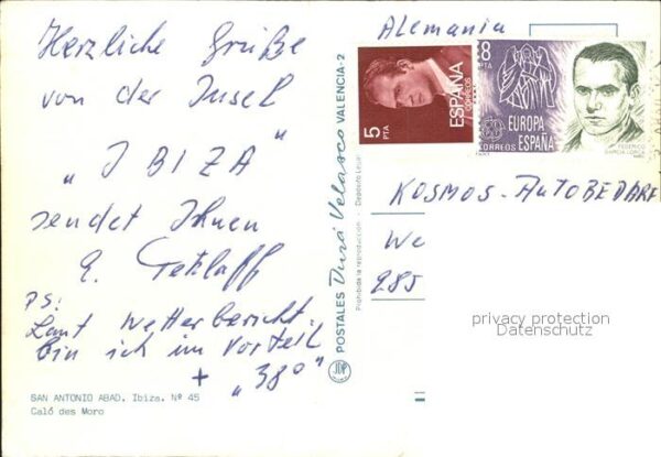 San Antonio Abad Calo des Moro Inselkarte Ibiza und Form – Bild 2
