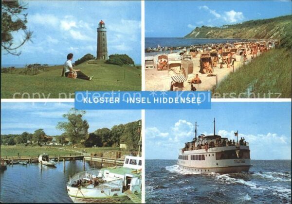 Kloster Hiddensee Leuchtturm Strand Hafen Fähre