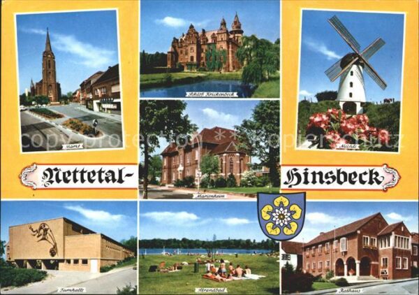 Hinsbeck Markt Kirche Schloss Krickenbeck Mühle