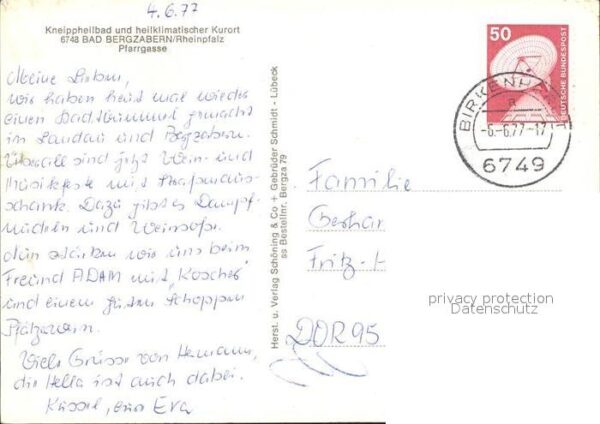Bad Bergzabern Pfarrgasse Kirchturm – Bild 2