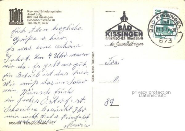 Bad Kissingen VdK Kur und Erholungsheim Josef Lutz – Bild 2