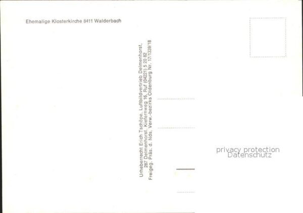 Walderbach Ehem Klosterkirche Fliegeraufnahme – Bild 2