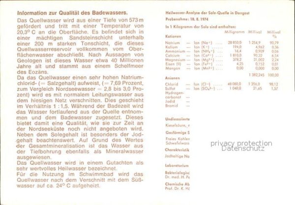 Dangast Nordseebad Meerwasser Quellbad Strandpartie – Bild 2