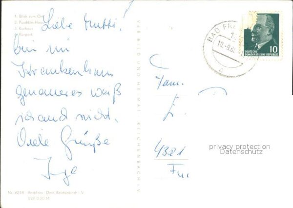 Bad Freienwalde Ortsblick Puschkin Haus Kurhaus Kurpark – Bild 2