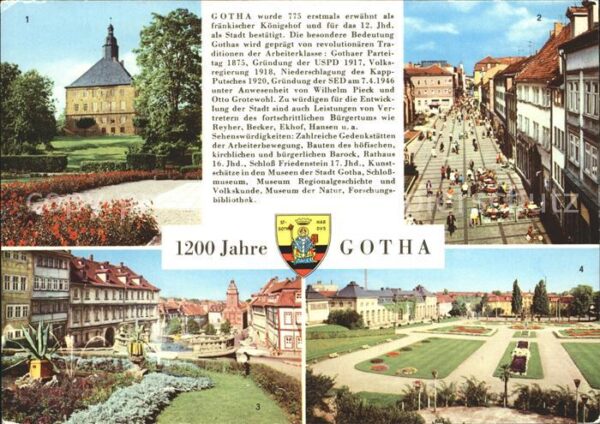 Gotha Thueringen Schloss Friedenstein Neumarkt Erfurter