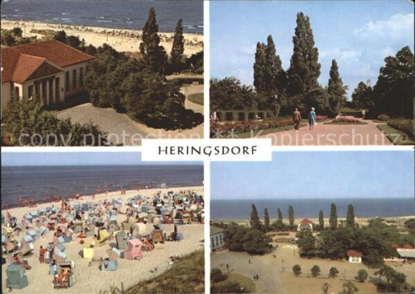 Heringsdorf Ostseebad Usedom Kulturhaus Kurpromenade Strand Kurpark