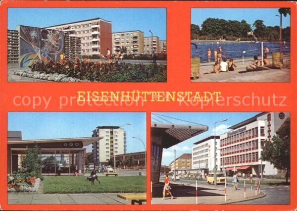 Eisenhuettenstadt Wohnkomplex Fröbelring Schwimmbad Lenin