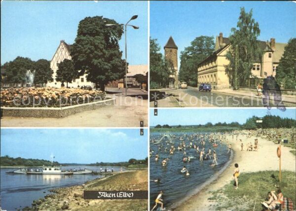 Aken Elbe Friedensplatz Burgstr An der Fähre Frei