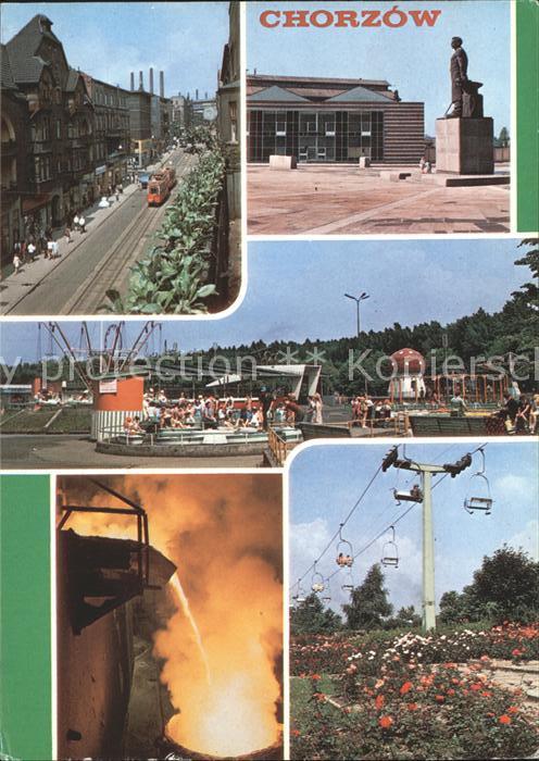 Chorzow Koenigshuette Oberschlesien Ulica Wolnosci Pomnik Powstanca Slaskie