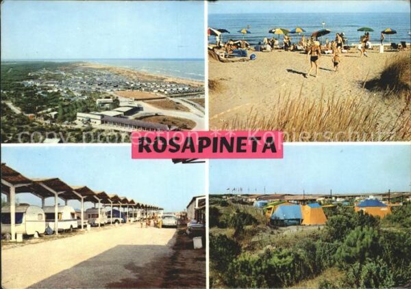 Rosolina Rovigo Rosapineta Camping Fliegeraufnahme Stra