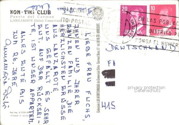 Lanzarote Kanarische Inseln Kon Tiki Club Puerto del Carmen Swimmin – Bild 2