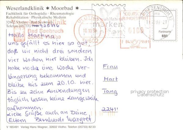 Vlotho Weserlandklinik Fliegeraufnahme – Bild 2