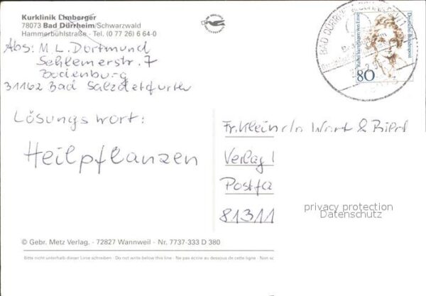 Bad Duerrheim Kurklinik Limberger Hallenbad Speisesaa – Bild 2