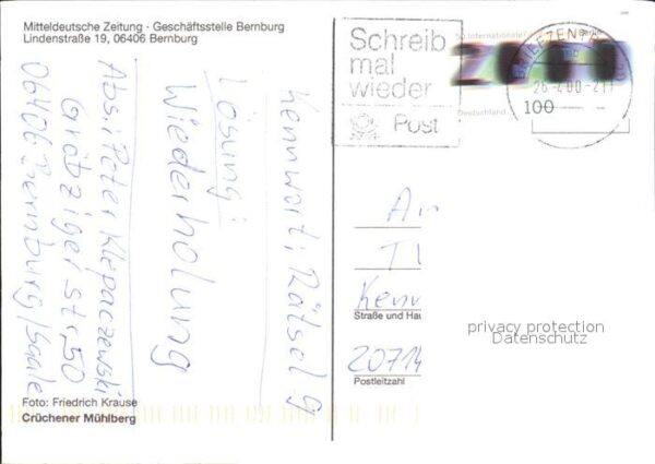 Bernburg Saale Mitteldt Zeitung Geschäftsstelle Bernbu – Bild 2