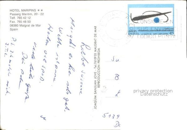 Malgrat de Mar Hotel Maripins Swimmingpool – Bild 2