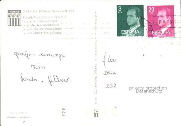 Rosas Costa Brava Cataluna Hotel Residencia Goya Swimmingpool Stra – Bild 2