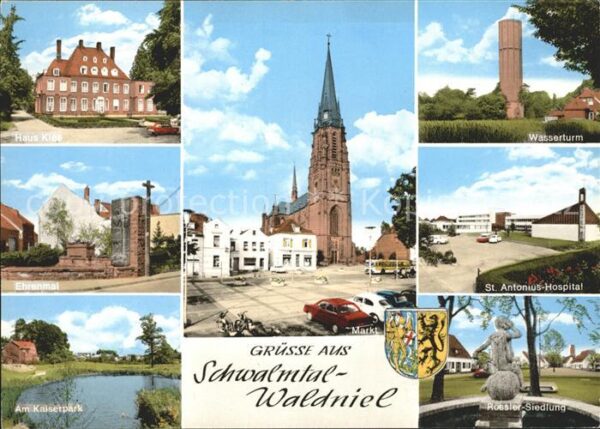 Waldniel Haus Klee Wasserturm Markt Kirche Kaise