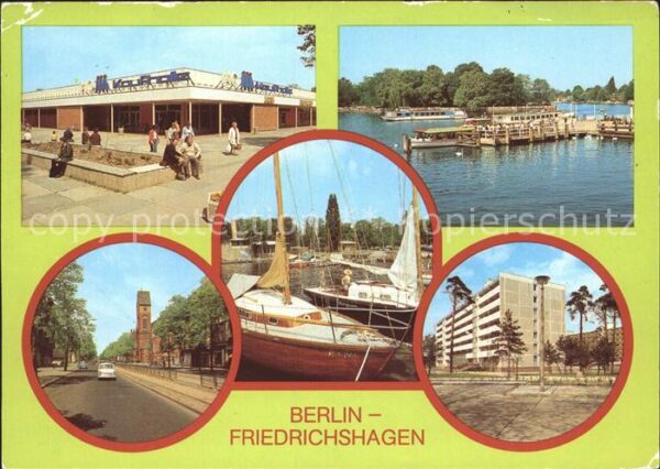 Friedrichshagen Berlin Kaufhalle Anlegestelle Weisse Flotte Bo
