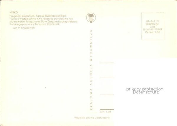Nisko Fragment placu Gen Karola swierczewskie – Bild 2