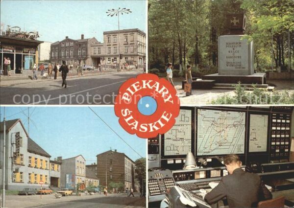 Piekary Slaskie Miasto w woj Rynek Pomnik ku czci Bohat