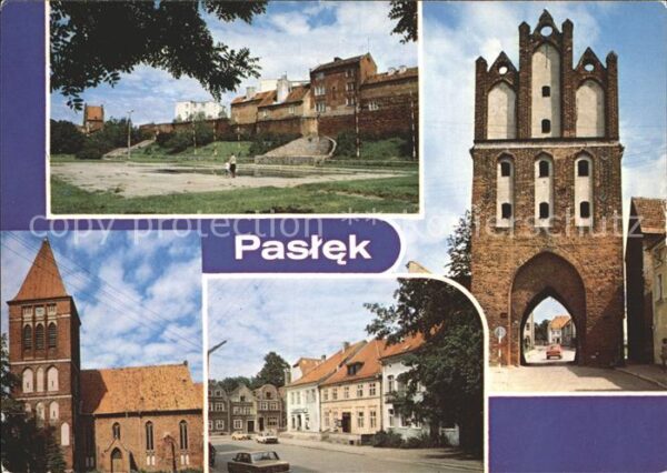 Paslek Fragment mista Kamienna Wieza Gotyck ko