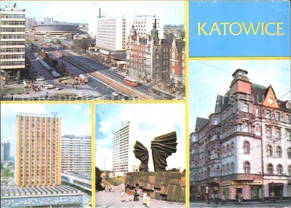 Katowice Ulica Armii Cherwonej Fragment srodmies
