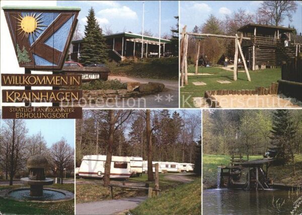 Obernkirchen OT Krainhagen Bungalow Spielplatz Brunn