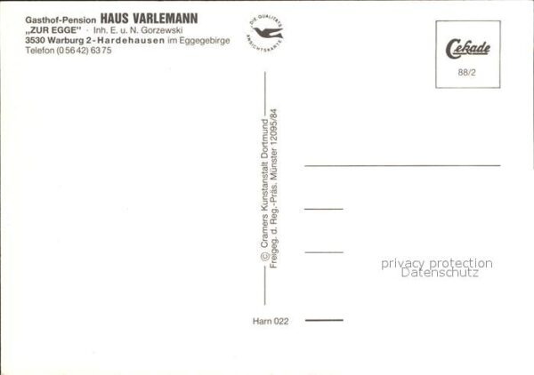 Hardehausen Gasthof Pension Haus Varlemann Fliegera – Bild 2