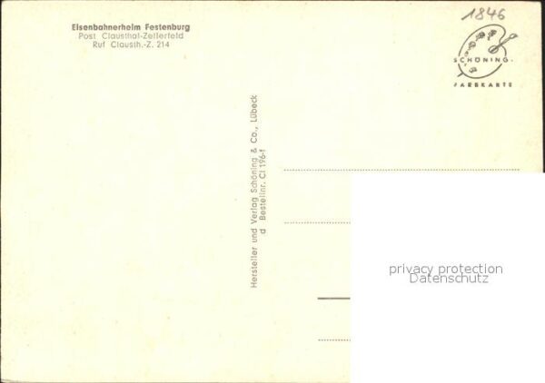Clausthal-Zellerfeld Eisenbahnerheim Festenburg – Bild 2