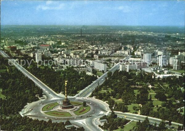 Tiergarten Berlin Siegessäule und Hansaviertel Fliegerauf