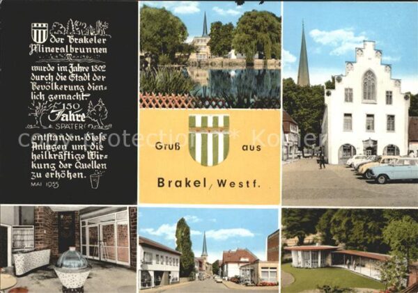 Brakel Westfalen Mineralbrunnen Kurhaus Strassenpartie R