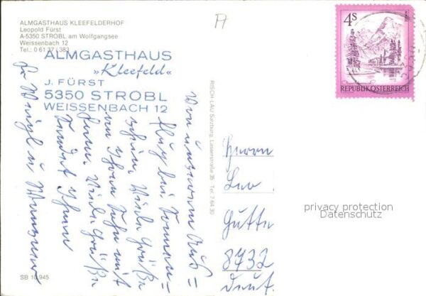 Strobl Almgasthaus Kleefelderhof Terrasse – Bild 2