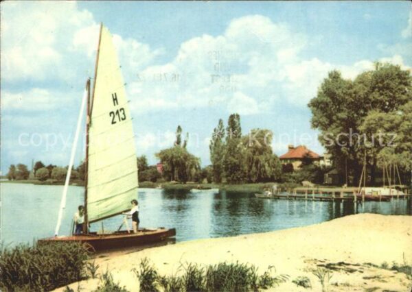 Plaue Havel Segelpartie Bootshaus