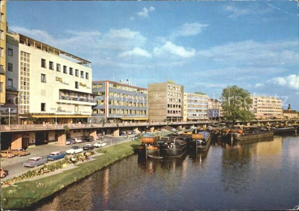 Saarbruecken Berliner Promenade Saar Frachter