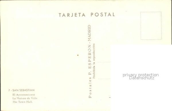 San Sebastian  Pais Vasco ES El Ayuntamiento – Bild 2