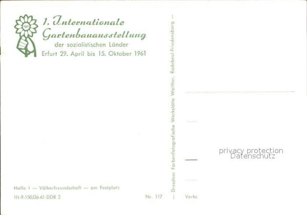 Erfurt Internationale Gartenbauausstellung 196 – Bild 2
