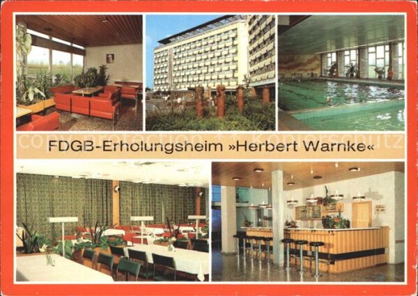 Klink Waren FDGB Erholungsheim Herbert Warnke Empfa