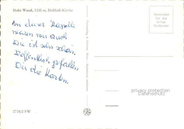 Hohe Wand Dollfuss Kirche – Bild 2