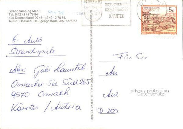 Ossiach Strandcamping Mentl – Bild 2