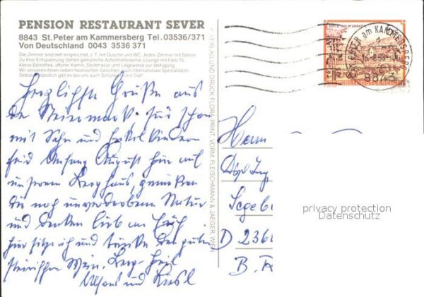 St Peter Kammerberg Pension Restaurant Sever – Bild 2