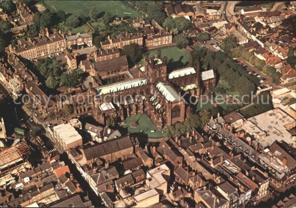 Chester Cheshire Cathedral Fliegeraufnahme