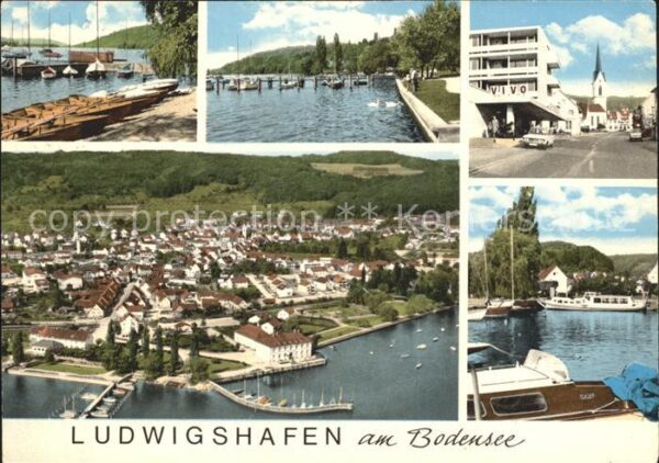 Ludwigshafen Bodensee Fliegeraufnahme Hafen