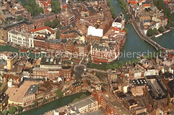 Amsterdam Niederlande Fliegeraufnahme Münzturm Münzplatz