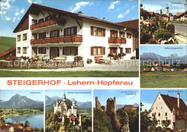 Hopferau Steigerhof Lehern Schloss Rossberg Ruin