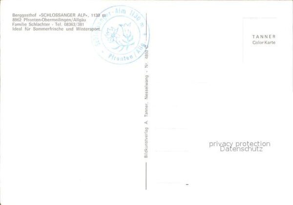Obermeilingen Pfronten Berggasthof Schlossanger – Bild 2