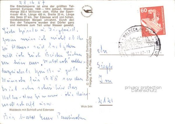 Edertal Edertalsperre Fliegeraufnahme – Bild 2