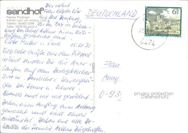Lech Vorarlberg Hotel Sandhof Kirche – Bild 2