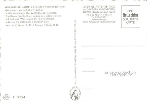 Hinterriss Tirol Alpengasthof Eng – Bild 2