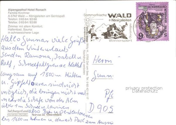 Koenigsleiten Alpengasthof Hotel Ronach – Bild 2
